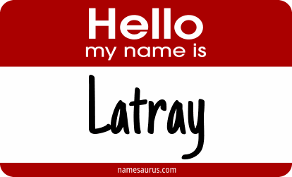 Hello my name is Latray png download