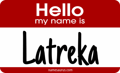 Hello my name is Latreka png download