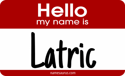 Hello my name is Latric png download