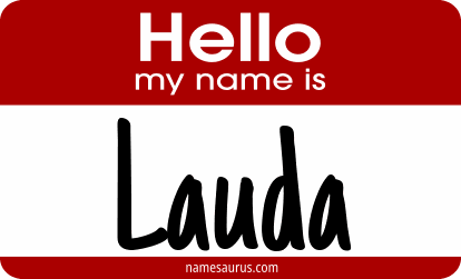 Hello my name is Lauda png download
