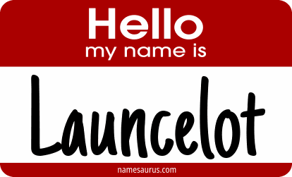 Hello my name is Launcelot png download