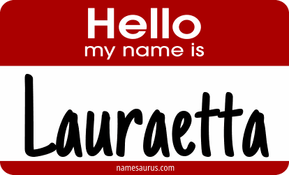 Hello my name is Lauraetta png download
