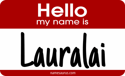 Hello my name is Lauralai png download