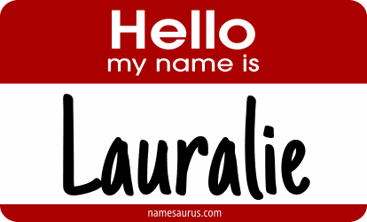 Hello my name is Lauralie png download