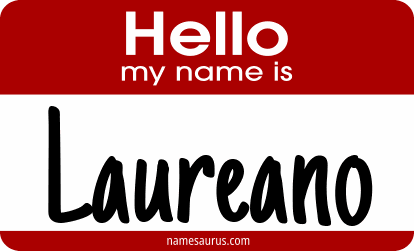 Hello my name is Laureano png download