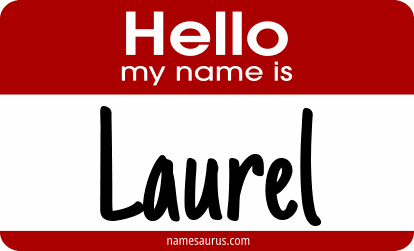 Hello my name is Laurel png download