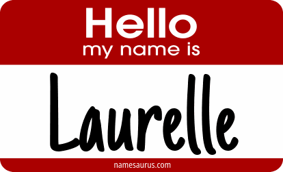 Hello my name is Laurelle png download