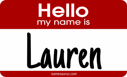 Hello my name is Lauren png download