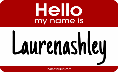 Hello my name is Laurenashley png download