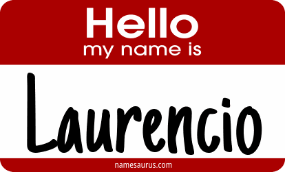 Hello my name is Laurencio png download