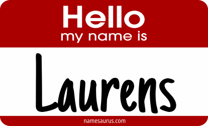 Hello my name is Laurens png download