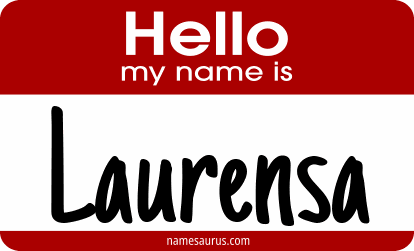 Hello my name is Laurensa png download