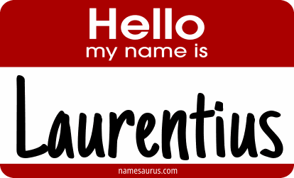 Hello my name is Laurentius png download