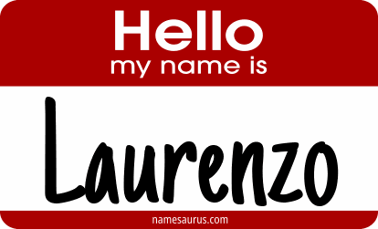 Hello my name is Laurenzo png download
