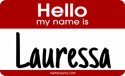 Hello my name is Lauressa png download
