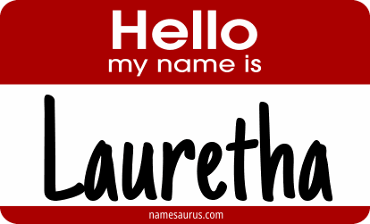 Hello my name is Lauretha png download