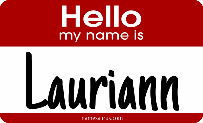 Hello my name is Lauriann png download