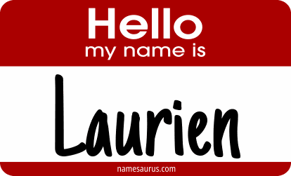 Hello my name is Laurien png download