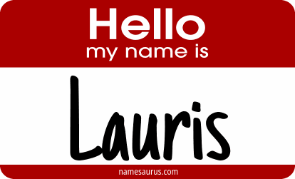 Hello my name is Lauris png download