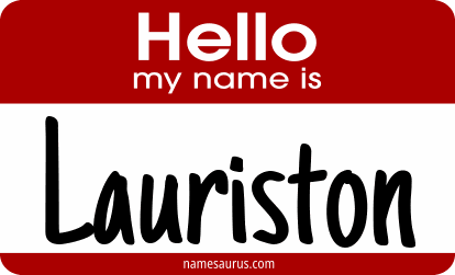 Hello my name is Lauriston png download