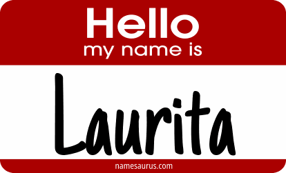 Hello my name is Laurita png download