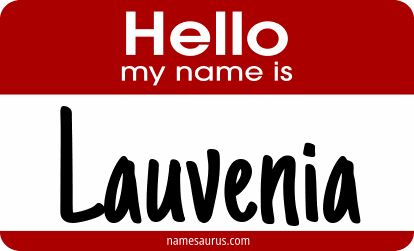 Hello my name is Lauvenia png download