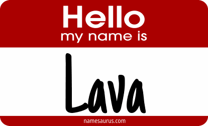 Hello my name is Lava png download