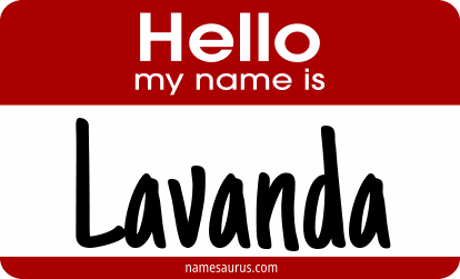 Hello my name is Lavanda png download