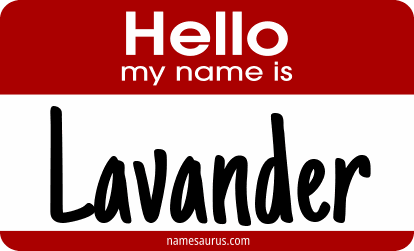 Hello my name is Lavander png download
