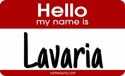 Hello my name is Lavaria png download