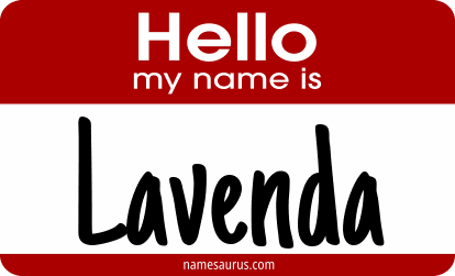 Hello my name is Lavenda png download
