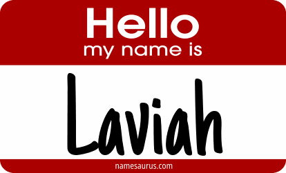 Hello my name is Laviah png download