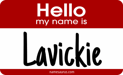 Hello my name is Lavickie png download
