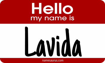 Hello my name is Lavida png download