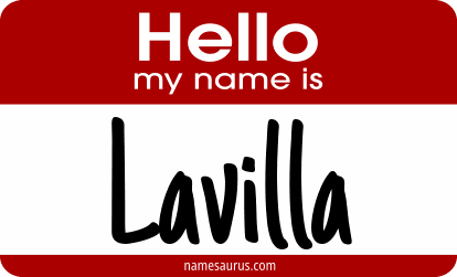 Hello my name is Lavilla png download