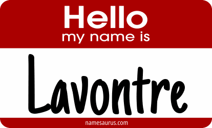 Hello my name is Lavontre png download