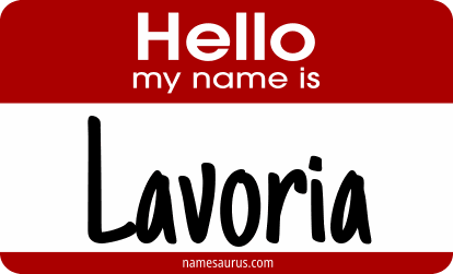 Hello my name is Lavoria png download