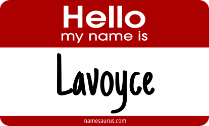 Hello my name is Lavoyce png download