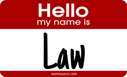 Hello my name is Law png download