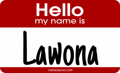 Hello my name is Lawona png download