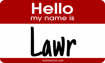 Hello my name is Lawr png download