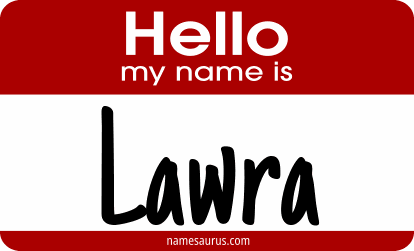 Hello my name is Lawra png download