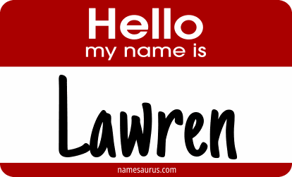 Hello my name is Lawren png download