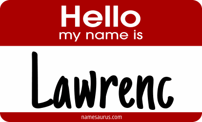 Hello my name is Lawrenc png download