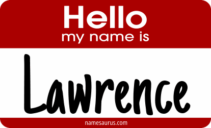 Hello my name is Lawrence png download