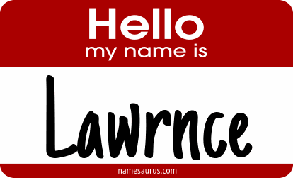 Hello my name is Lawrnce png download
