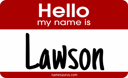 Hello my name is Lawson png download