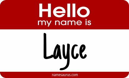 Hello my name is Layce png download