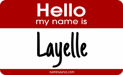 Hello my name is Layelle png download