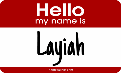 Hello my name is Layiah png download